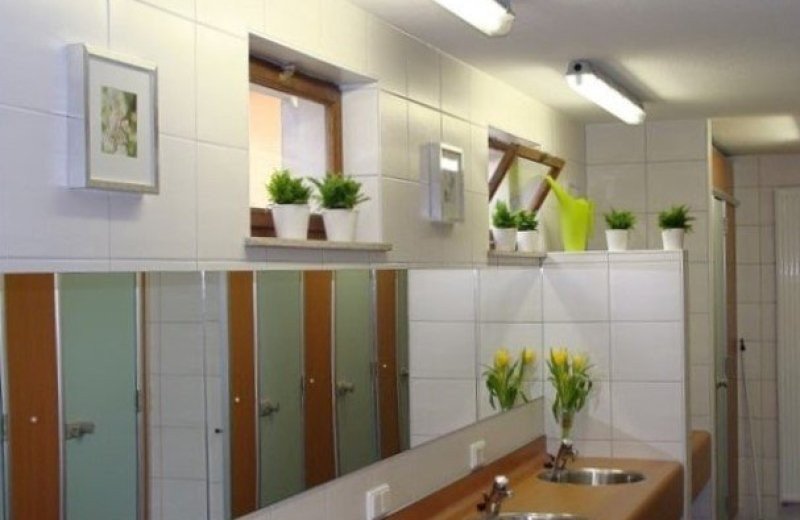 Clean and heated sanitary facilities